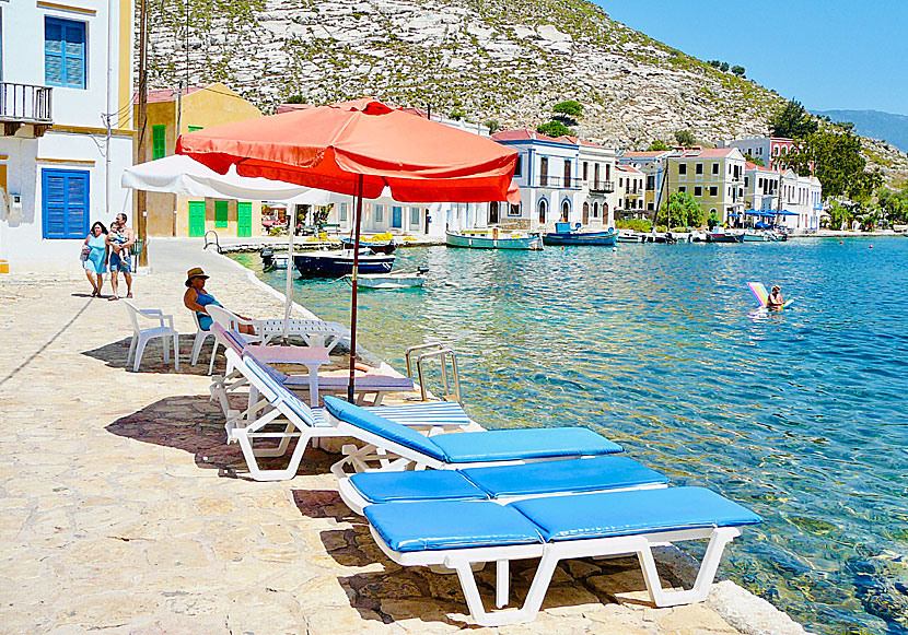 Beach in Megisti. Kastelorizo.