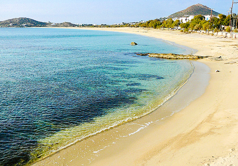 Agios Prokopios beach på Naxos.