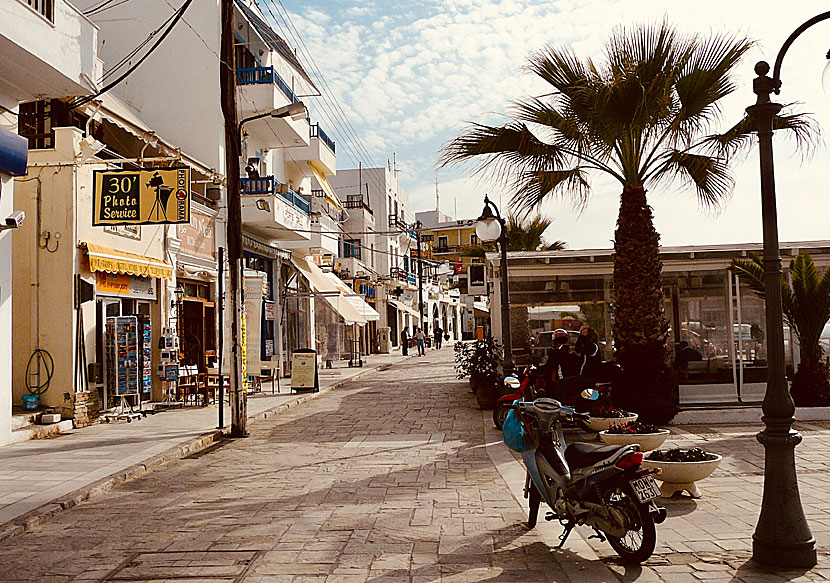 Naxos stad i oktober.