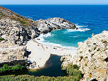 Nas beach på Ikaria.