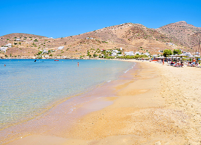 Ios bästa stränder. Gialos beach.