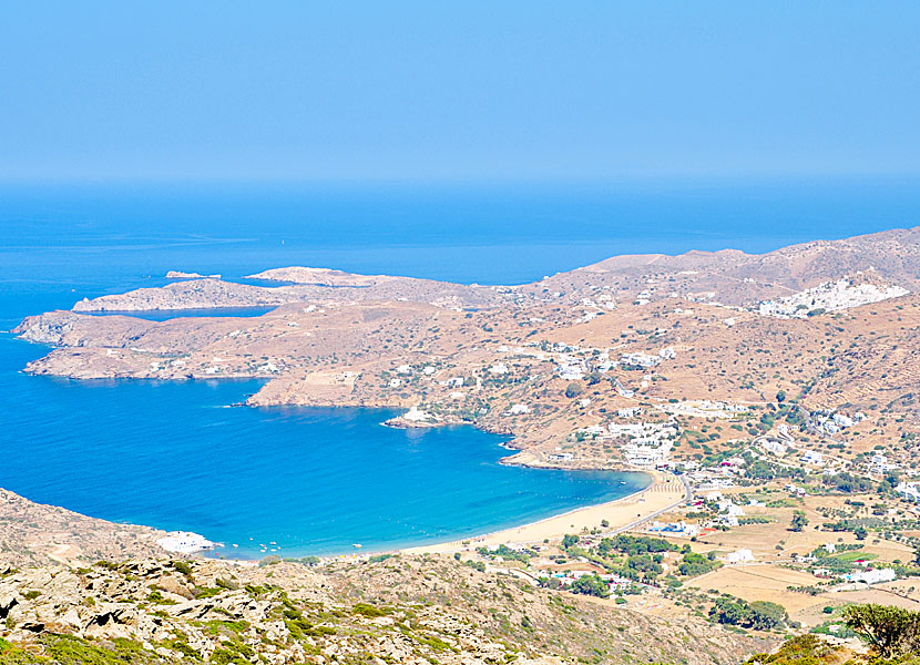 Mylopotas beach på Ios i Kykladerna.