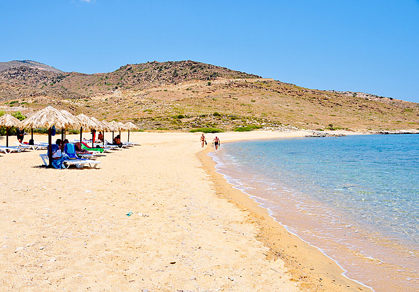 Psathi beach på Ios i Kykladerna.