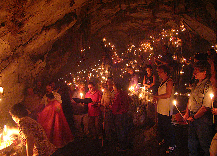 Agios Ioannis cave and church on Iraklia.