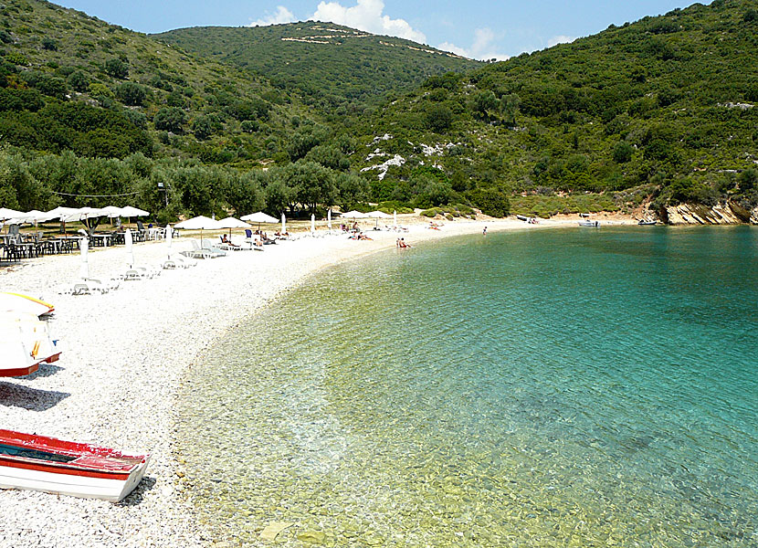 Filiatro beach på Ithaka 