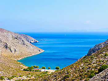 Akti beach på Kalymnos.