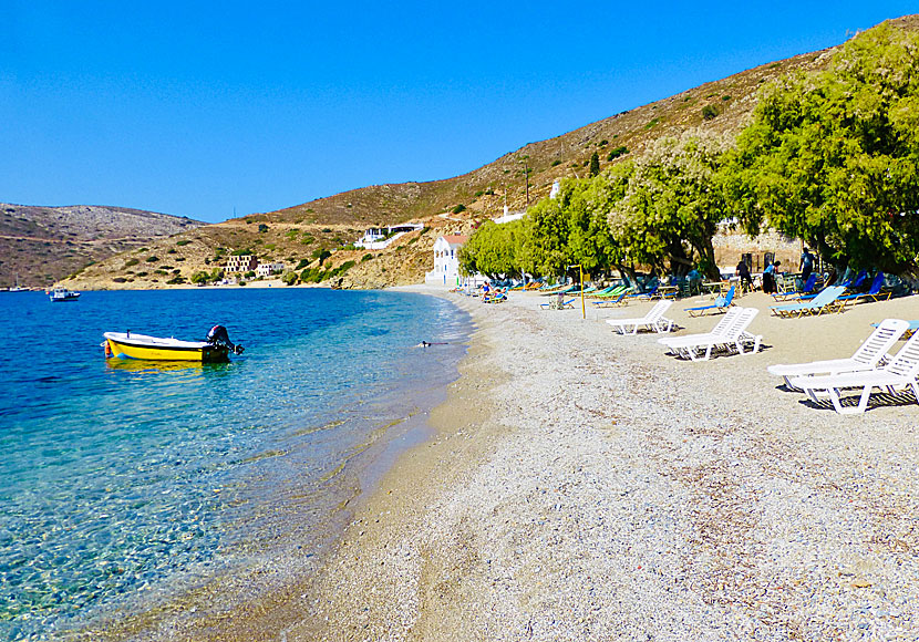 Kalymnos bästa stränder. Emporios beach.  