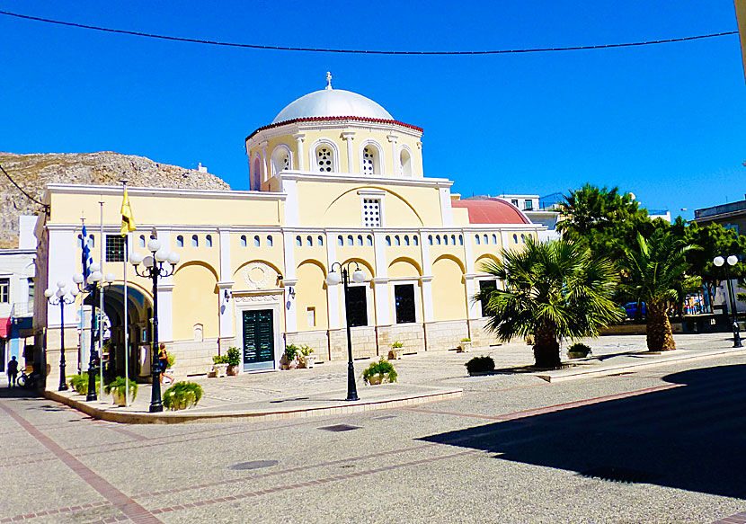 Kristuskatedralen Metropolitikos Naos Metamorfoseos tou Sotiros Christou i Pothia på Kalymnos.