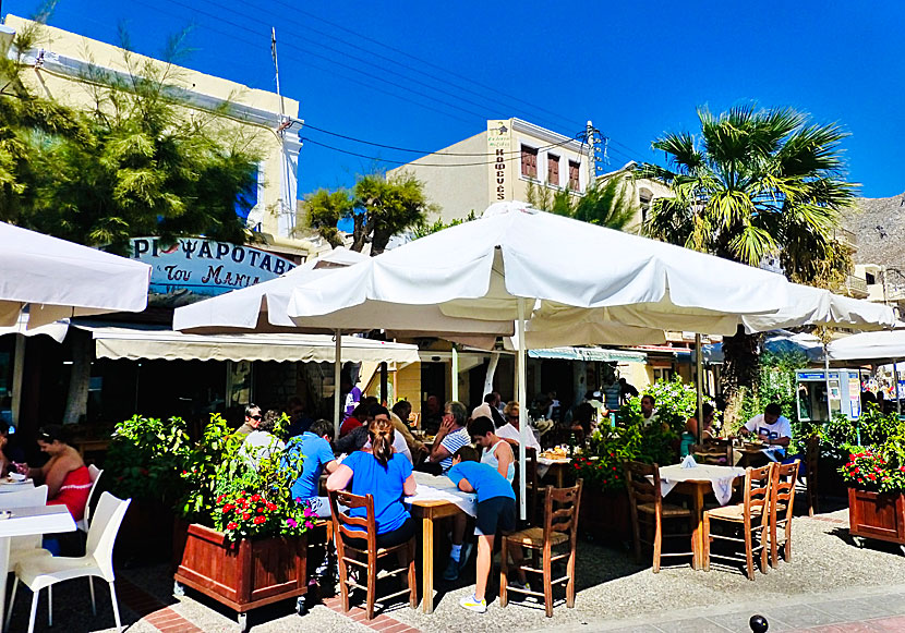 Manias Fish Taverna är en av de bästa restaurangerna i Pothia på Kalymnos.