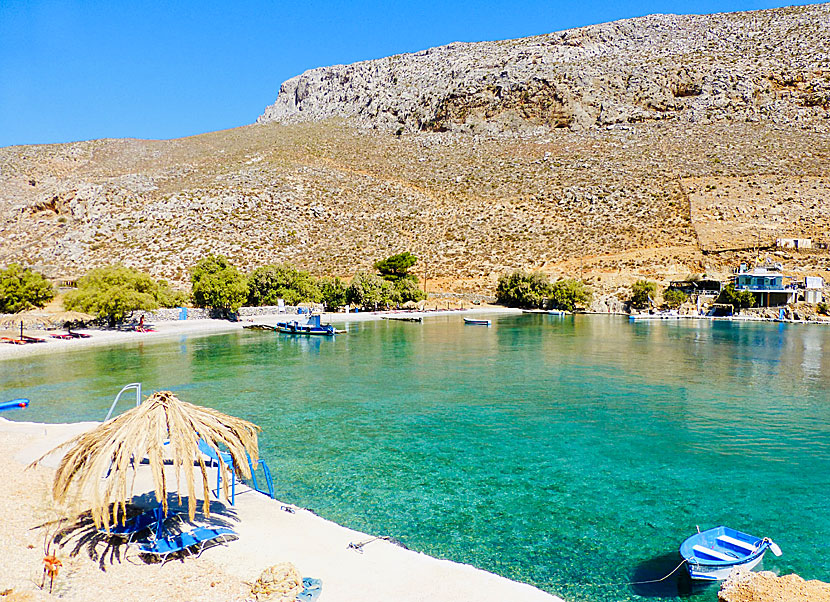 Kalymnos bästa stränder. Palionisos beach.  