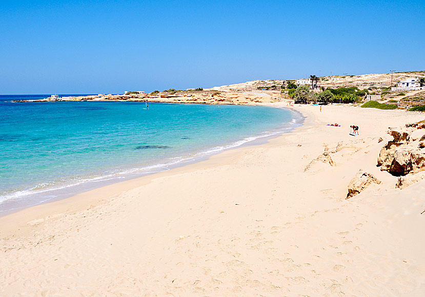 Karpathos bästa stränder. Agrilaopotamos beach.  