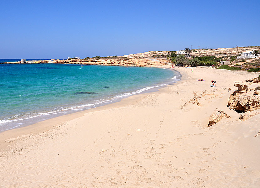 Karpathos bästa stränder. Agrilaopotamos beach.  