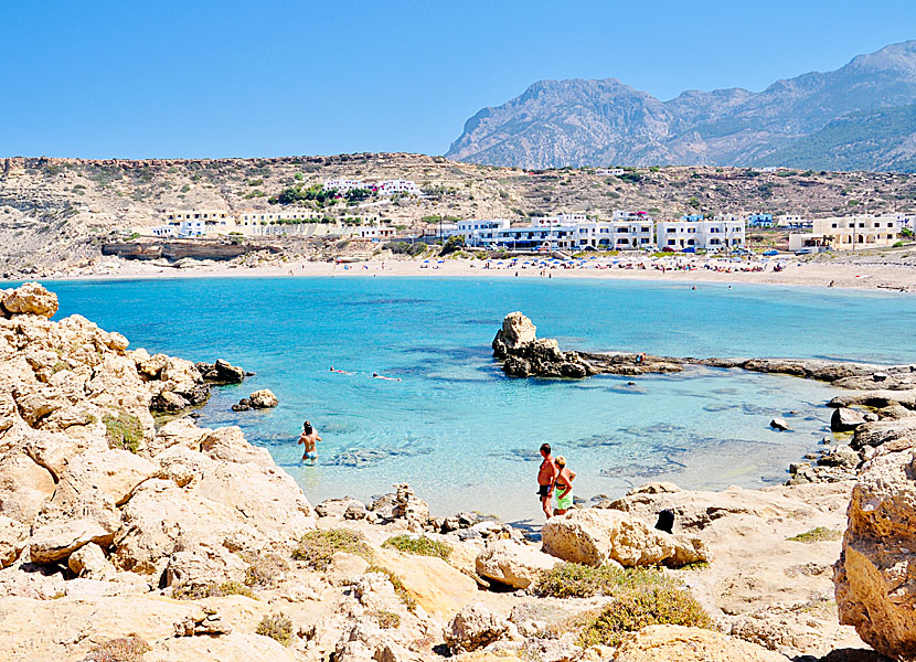 Bästa stället att snorkla på i Lefkos på Karpathos. 