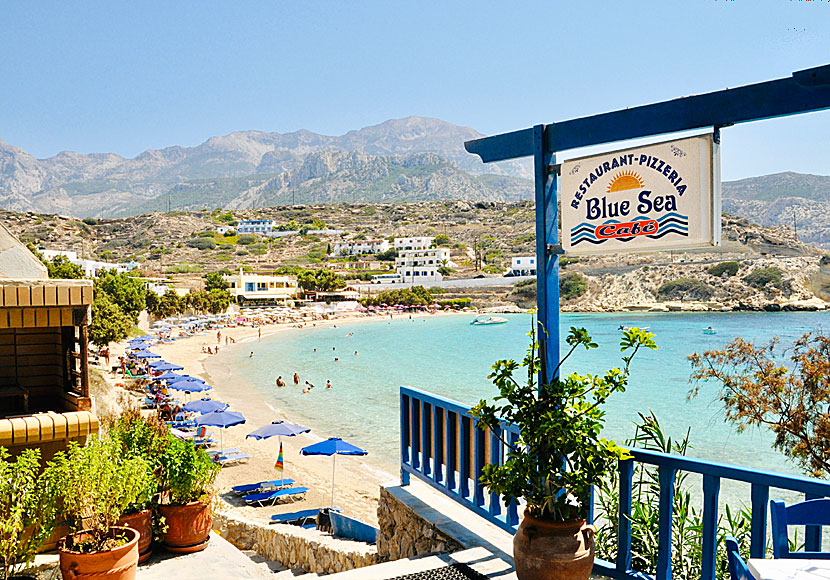 Restaurant Blue Sea i Lefkos på Karpathos. 