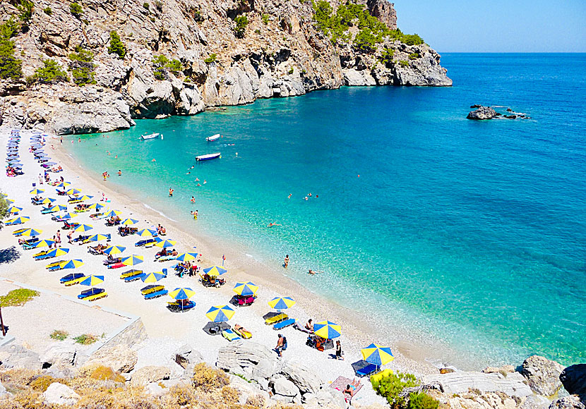 Karpathos bästa stränder. Achata beach.  