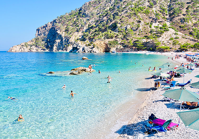 Karpathos bästa stränder. Apella beach.  