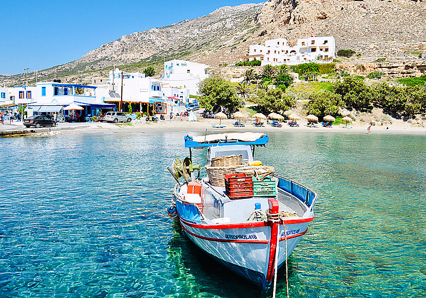 Karpathos bästa stränder. Finiki beach.  