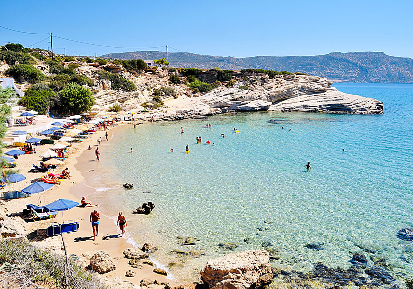 Mikri Amopi beach nära Amoopi på Karpathos.