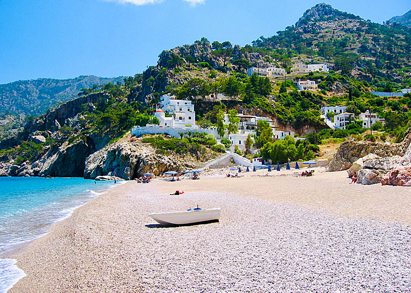 Kira Panagia beach på Karpathos i Dodekaneserna.