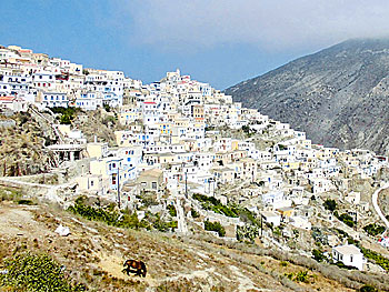 Byn Olympos på Karpathos.