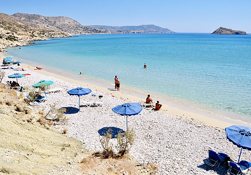 Damatria beach på Karpathos.