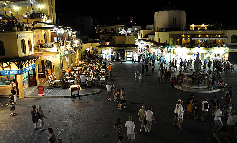 Ippokrates Square i Rhodos gamla stad