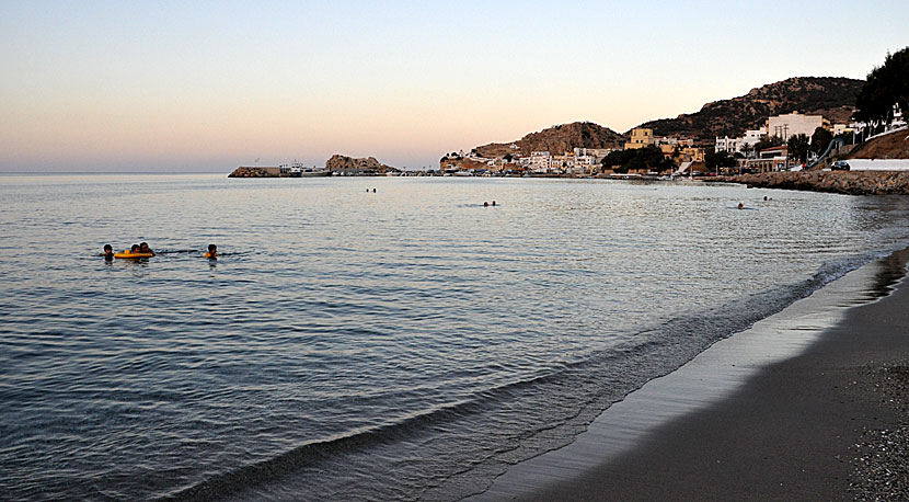 Stranden i Pigadia på Karpathos.