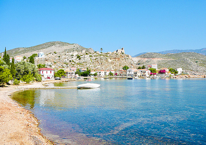 Mandraki beach på Kastellorizo. 