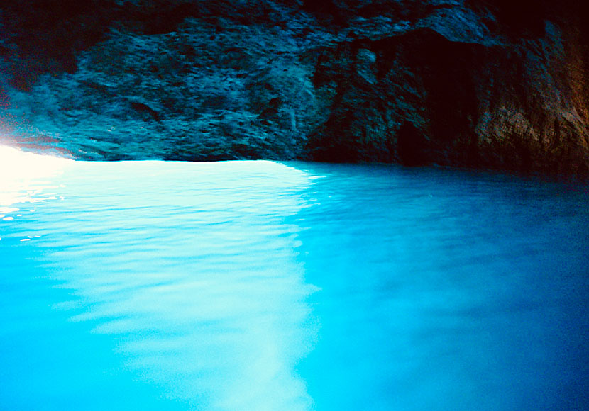 Blue Cave på Kastellorizo i Grekland.