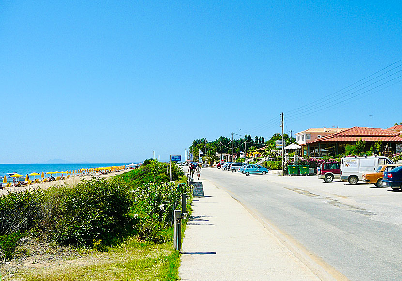 Strandpromenaden i Skala på Kefalonia.