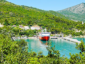 Byn Poros på Kefalonia.