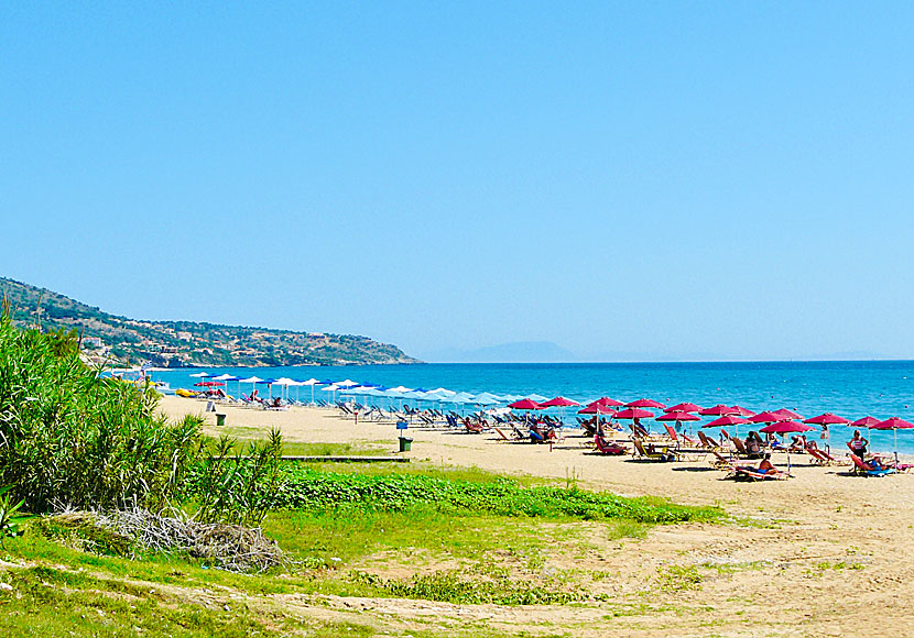 Stranden i Skala på Kefalonia.