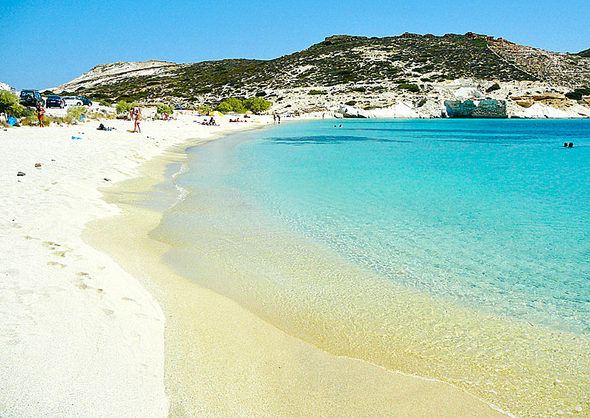 Prassa beach (Agios Georgios beach) är Kimolos bästa sandstrand.