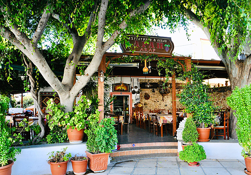 Turkisk restaurang i Platani på Kos.