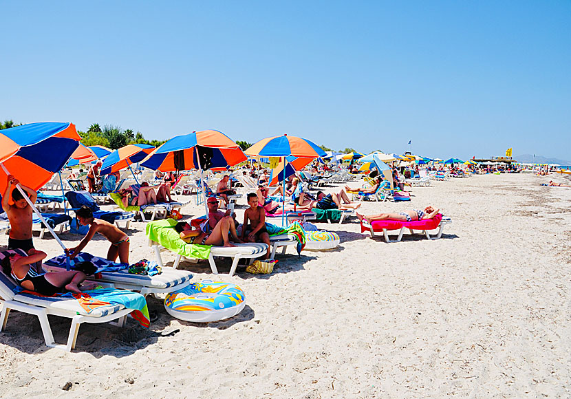 Kos bästa stränder. Tigaki beach.
