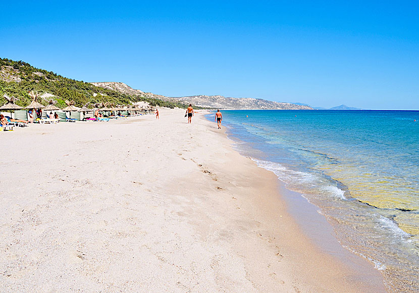 Kos bästa stränder. Polemi, Magic, Exotic beach.