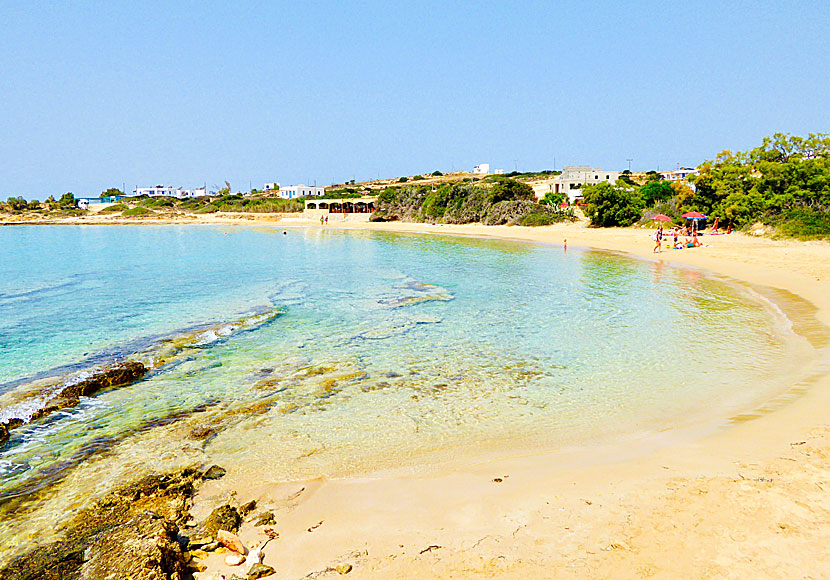 Finikas beach på Koufonissi iKykladerna.