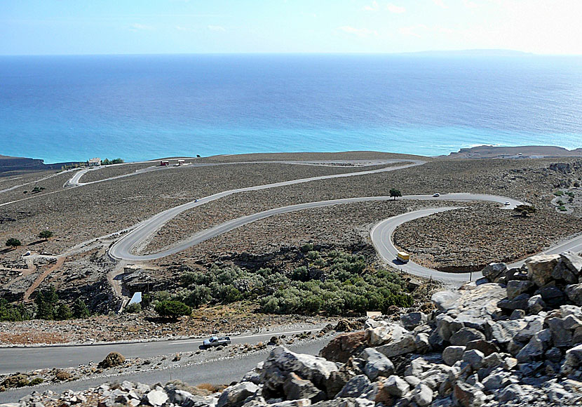 Vägen ner till Chora Sfakion på södra Kreta.