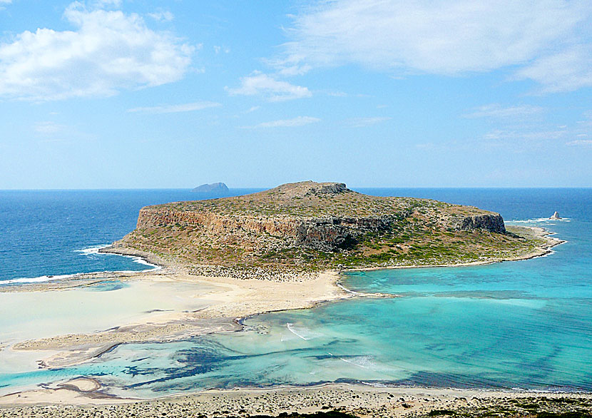 Balos beach och Gramvousa på västra Kreta.