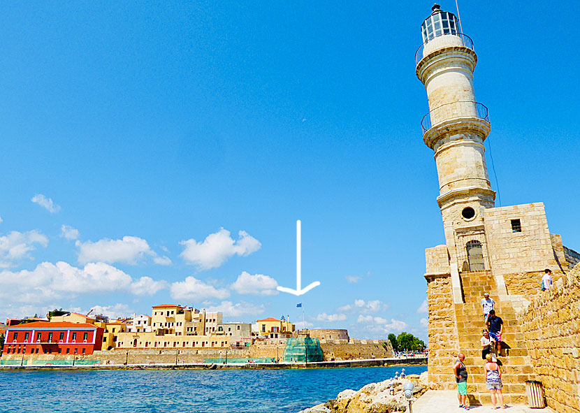 Sjöhistoriska museet, Firkaborgen, fyren och vågbrytaren i Chania på Kreta. 