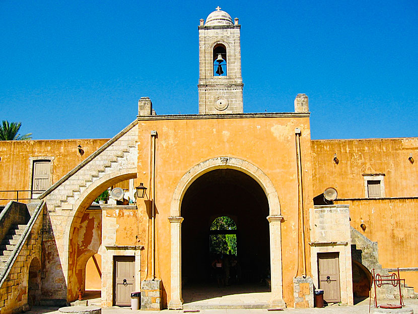 Tzagaroli Monastery på Akrotirihalvön öster om Chania på Kreta.