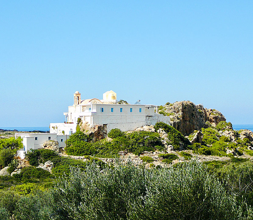 Guldtrappan i Chrysoskalitissa Monastery nära Elafonissi på västra Kreta.