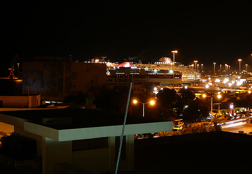 Hamnen i Heraklion på Kreta.