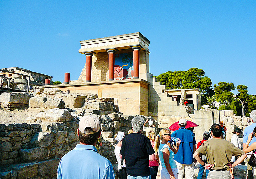 Det minoiska palatset Knossos nära Heraklion på Kreta.