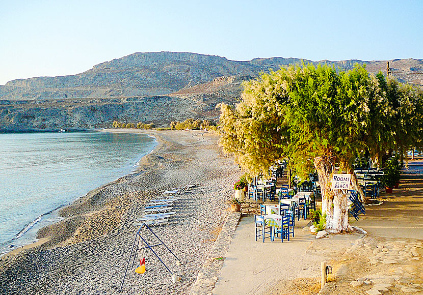 Taverna Akrogiali i Kato Zakros på östra Kreta.