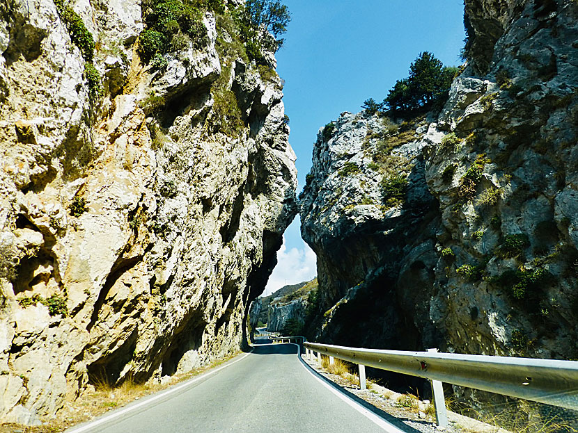 Kotsifou gorge nära Plakias på södra Kreta.