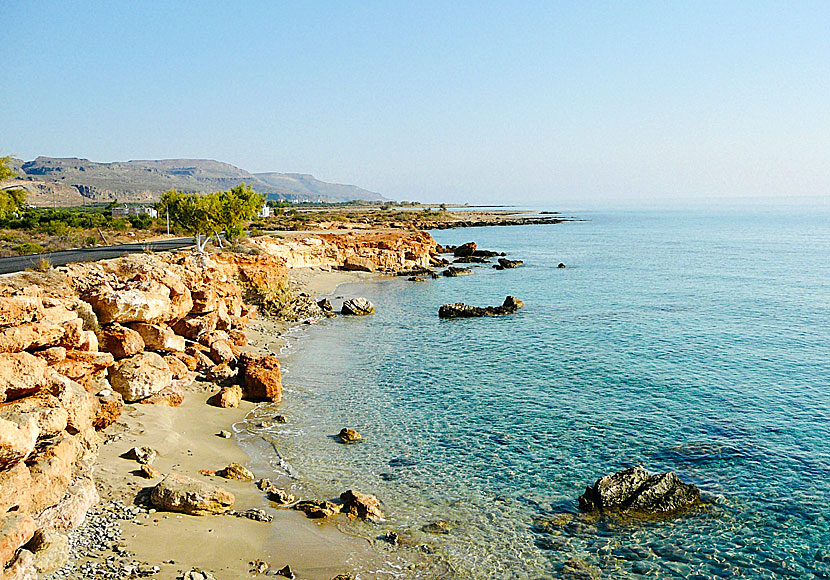 Alatsolimni beach i Xerokambos på östra Kreta.