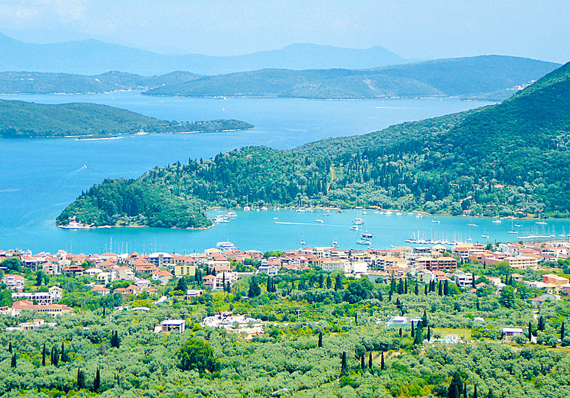 Skärgården utanför Nidri på Lefkas.