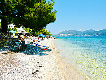 Ligia beach på Lefkas.  