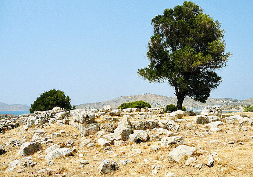 Dianas och Artemis tempel på Leros i Grekland.